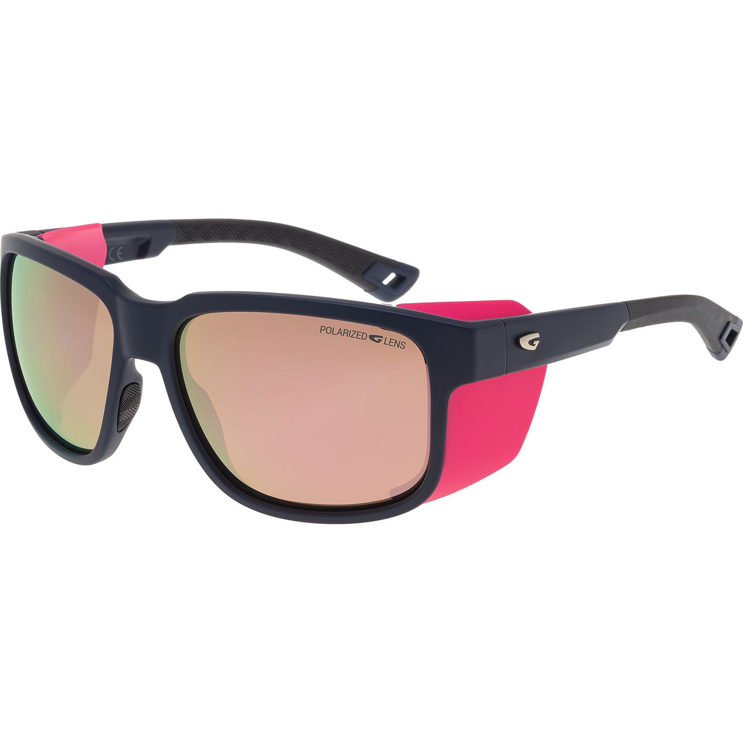 GOG MAKALU Anthracite & Rose – Lunettes de Montagne Polarisées Cat. 3 | Style & Protection Latérale